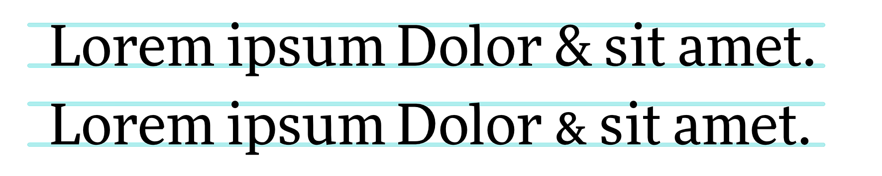 Użycie kapitalikowej wersji etki (krój More)