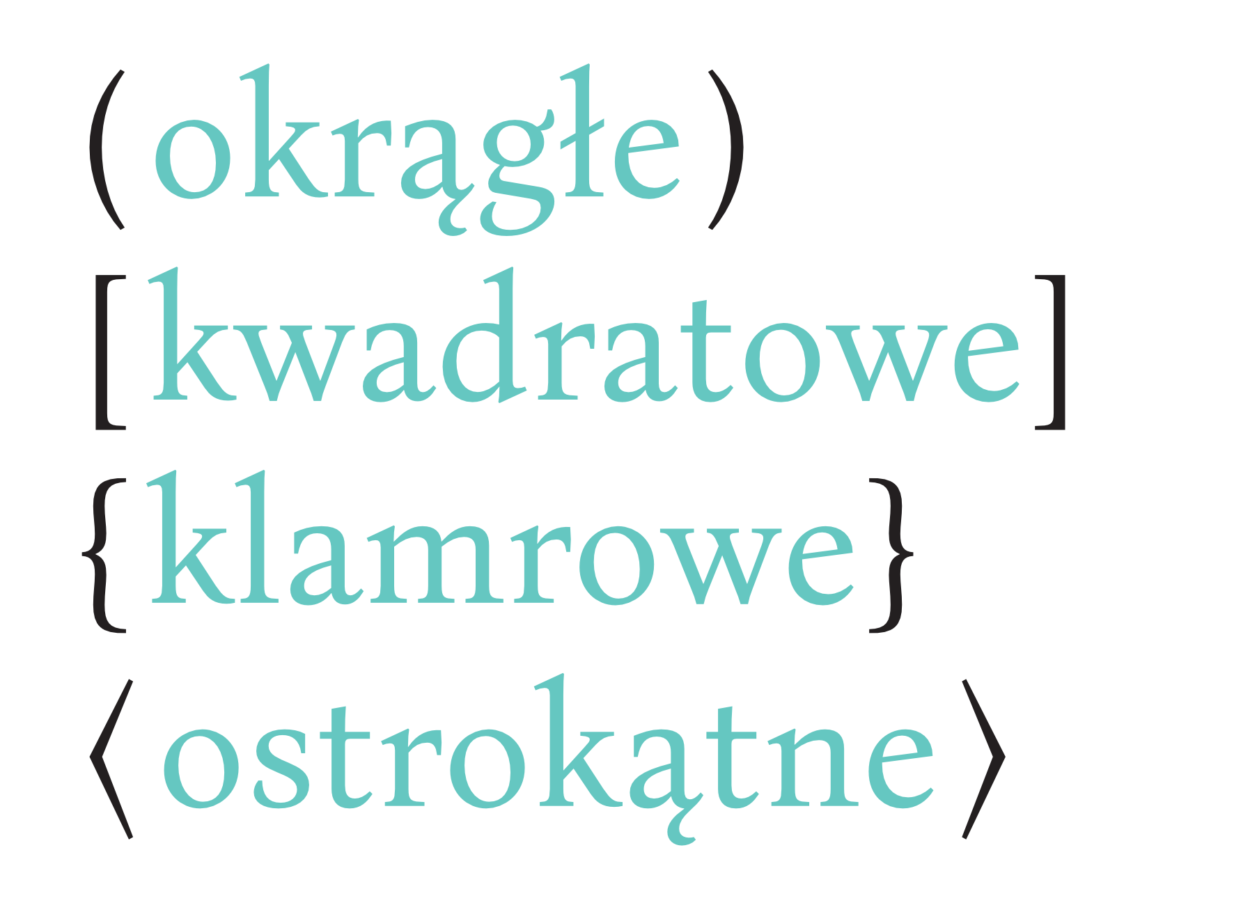 Rodzaje nawiasów (Bona Nova)