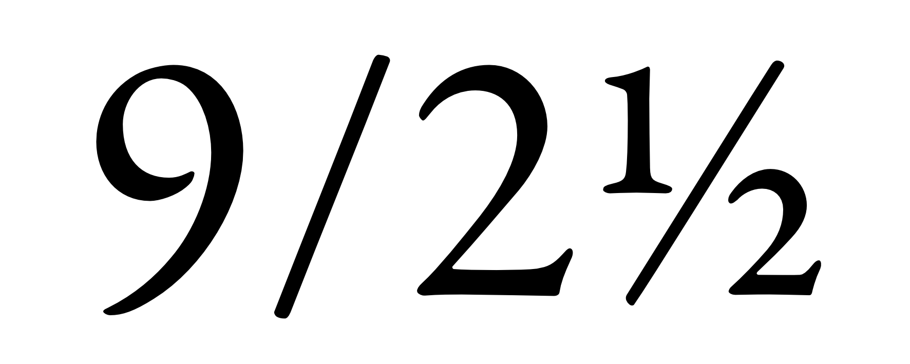 Ukośnik a ukośna kreska ułamkowa